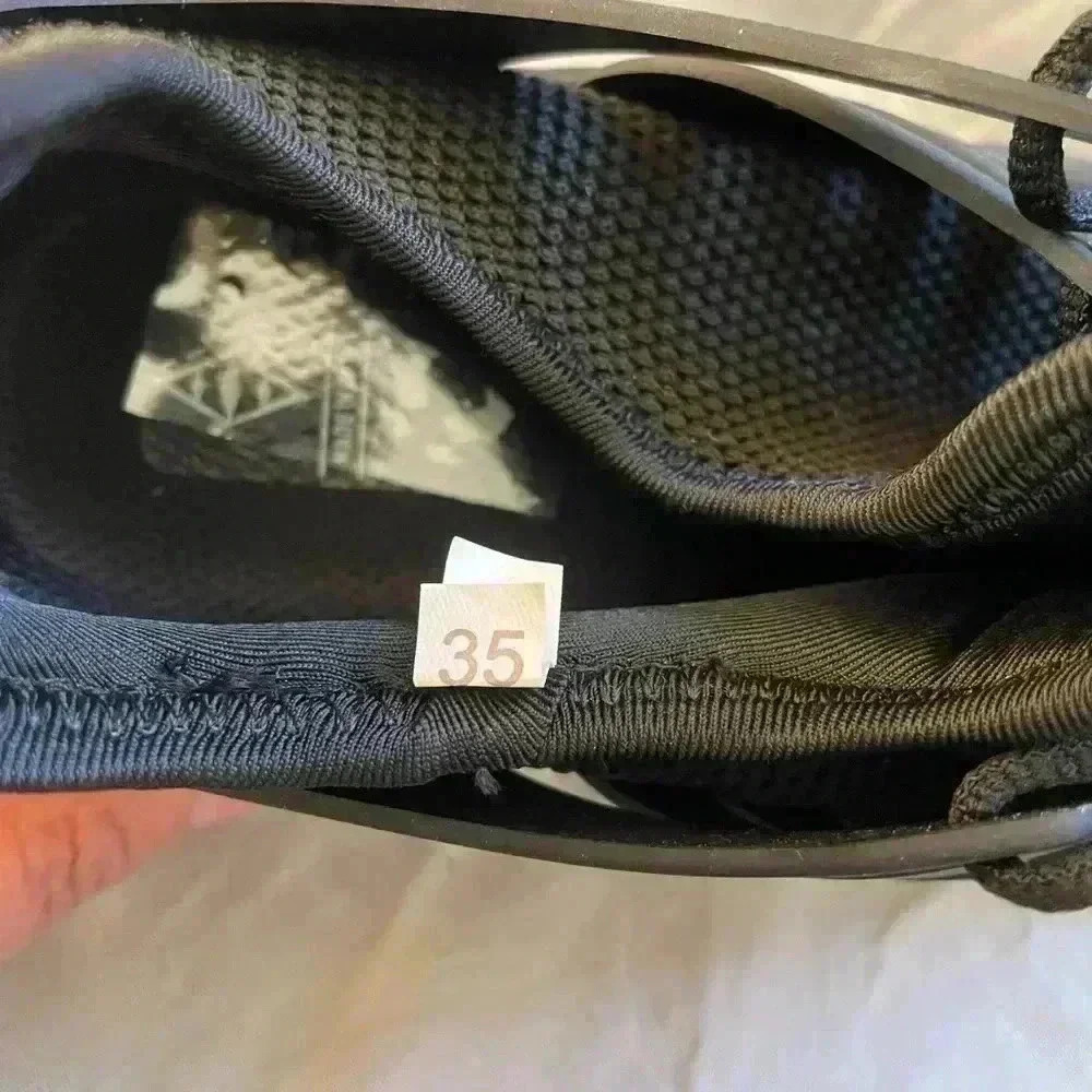 Unnamed Black Slip-on Running Shoes with Laces, Size EU 35, NWOT - Picture 2 of 6